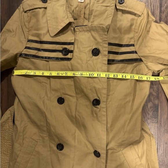 Jean Paul Gaultier Tan Trench Coat with Black Accents - Picture 3 of 7